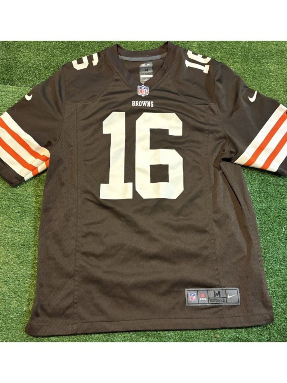 Cleveland Browns jersey mens medium brown nike josh cribbs on field authentic